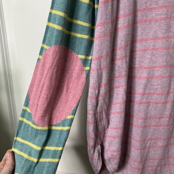 Zaket & Plover Sweater Womens M Pink Knit Striped Multicolour Pullover - Picture 2 of 6
